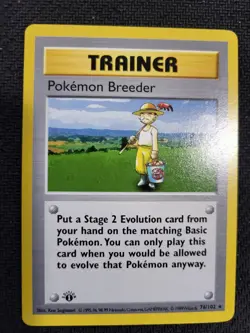 1999 Pokemon Base 1st Edition #76 Pokemon Breeder Pokemon Gaming - Image 3