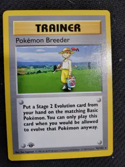 1999 Pokemon Base 1st Edition #76 Pokemon Breeder Pokemon Gaming - Image 5