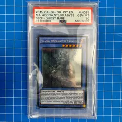 PSA 10 Malacoda Netherlord Burning Abyss 1st Ed SECE-EN085 Ghost Rare Yugioh - Image 2