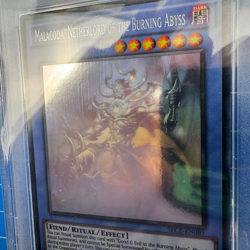 PSA 10 Malacoda Netherlord Burning Abyss 1st Ed SECE-EN085 Ghost Rare Yugioh - Image 3