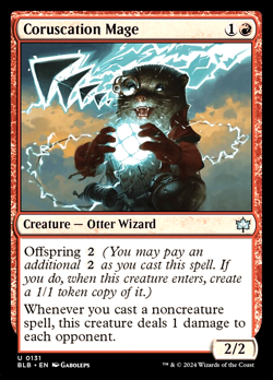 MTG Coruscation Mage 131 Foil Bloomburrow - Image 1