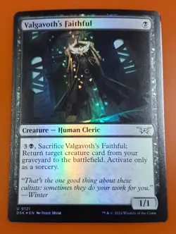 1x Valgavoth's Faithful | FOIL | Duskmourn: House of Horror | MTG Magic Cards - Image 1