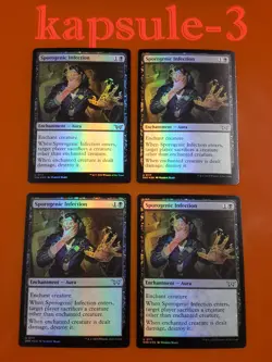 4x Sporogenic Infection | FOIL | Duskmourn: House of Horror | MTG Magic Cards - Image 1