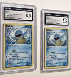 Squirtle Pokemon 2004 EX Fire Red & Leaf Green Reverse Holo #83 CGA 8.5 Mint+ - Image 2