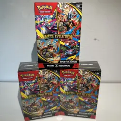 3x Pokemon TCG Mega Evolution Booster Bundle (6 Packs) - Sealed Brand new - Image 1