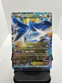 Latios EX 58/108 - Roaring Skies Pokemon DAMAGED - Image 1