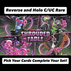 Pokemon Scarlet & Violet Shrouded Fable Reverse Holo C/UC Rare Singles You Pick! - Image 1