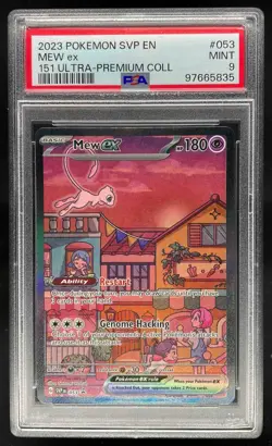 2023 Pokemon S&V Black Star Promos Mew ex PSA 9 Mint #053 - Image 1