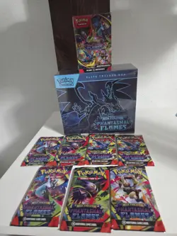 Phantasmal Flames ETB And Booster Bundle + 7 Xtra packs NIB unopened Pokemon TCG - Image 1