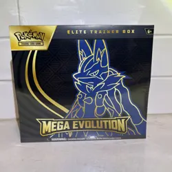 Pokemon TCG Mega Evolution Lucario Elite Trainer Box ETB New Factory Sealed - Image 1
