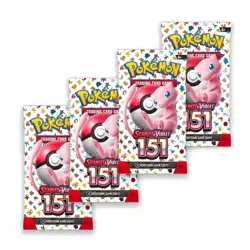 4X Sealed Pokemon 151 Booster Packs LOT - SV: Scarlet & Violet 151 - Image 1