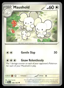 2023 Scarlet & Violet Series - Paldea Evolved Maushold Uncommon #168 - Image 1