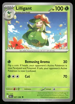2025 Scarlet & Violet Series - Black Bolt Lilligant Uncommon #7 - Image 1