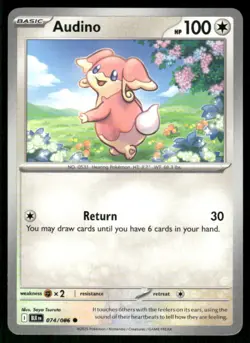 2025 Scarlet & Violet Series - Black Bolt Audino Common #74 - Image 1