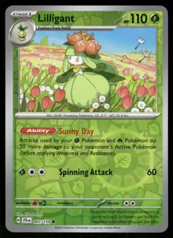 2025 Scarlet & Violet Series - Black Bolt Lilligant Uncommon #7 - Image 1