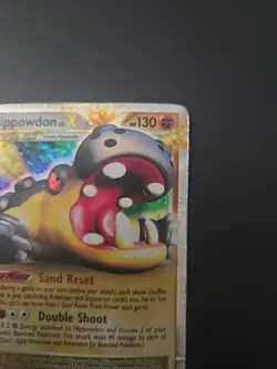 Pokemon Hippowdon LV.X 107/111 Rising Rivals Ultra Rare Holo DAMAGED - Image 3