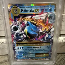2016 POKEMON XY EVOLUTIONS #22 M BLASTOISE EX PSA 7 NM - Image 4