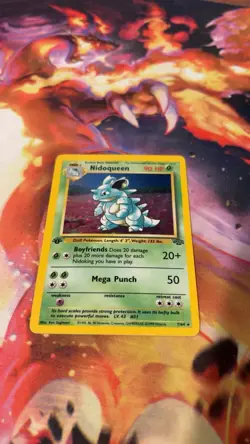 Pokemon TCG Nidoqueen 1st Edition Jungle Holo Rare 7/64 Vintage WOTC - Image 1