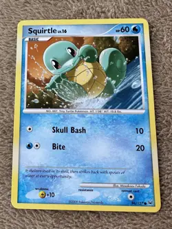 2009 Pokemon TCG Platinum Squirtle Lv.16 HP60 Regular Non-holo 96/127 LP - Image 1