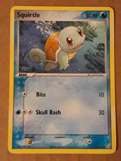 Pokemon Squirtle 63/100 Crystal Guardians NM-MT See Pictures - Image 1