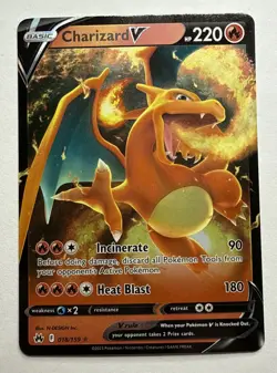 Charizard V #018 Ultra Rare Crown Zenith Pokemon TCG - Near Mint - Image 1