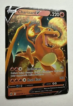 Charizard V #018 Ultra Rare Crown Zenith Pokemon TCG - Near Mint - Image 2