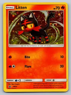 Pokemon Litten - Promo SM Promos SM23 LP - Image 1