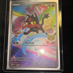 Pokemon TCG - Litten - First Partner Illustration Promo 044 30th Anniversary - Image 1