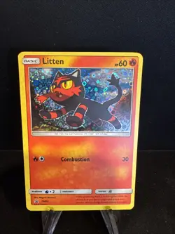 Pokemon-Litten SM02-General Mills Black Star Holo - Image 1
