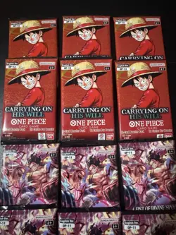 12 Packs - Bandai One Piece Card Game Booster OP-11 & OP-13 English - Image 4
