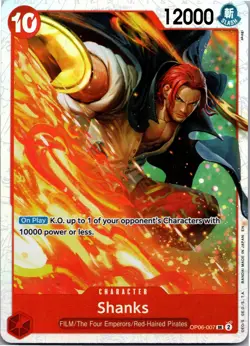 One Piece TCG • Shanks OP06-007 • Super Rare • ENG/NM - Image 1