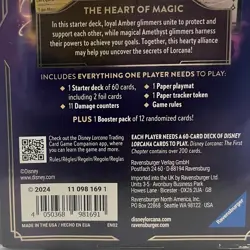 Disney Lorcana The First Chapter Starter Deck Amber/ Amethyst New Factory Sealed - Image 5