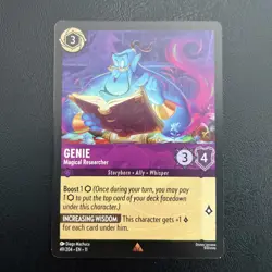 DISNEY LORCANA TCG - Winterspell - Genie - Magical Researcher - Rare 49/204 - Image 1