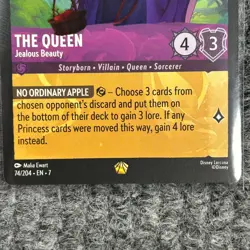 Disney Lorcana Archazia's Island The Queen Jealous Beauty 74/204 Legendary NM/Mi - Image 4