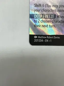 2023 Disney Lorcana Enchanted Elsa - Spirit of Winter - First Chapter 207/204 - Image 5