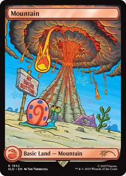 MTG Mountain (1942) Full Art ** Secret Lair Drop ** English - Image 1