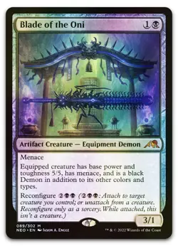 Blade of the Oni #89 (Foil) (NM) Kamigawa Neon Dynasty NEO Magic MTG - Image 1