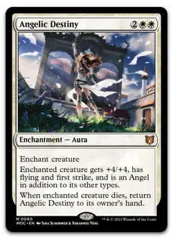 Angelic Destiny #60 (NM) Wilds of Eldraine WOC Magic MTG - Image 1