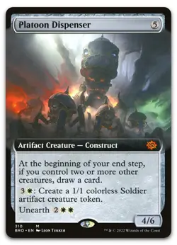 Platoon Dispenser (Extended Art) #310 (NM) Brothers' War BRO Magic MTG - Image 1