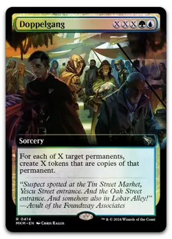 Doppelgang (Extended Art) #414 (Foil) (NM) Murders Karlov Manor MKM Magic MTG - Image 1