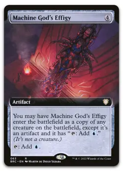 Machine God's Effigy (Extended Art) #63 (NM) Brothers' War BRC Magic MTG - Image 1