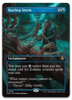 Rooftop Storm (Borderless) #306 (NM) Innistrad Remastered INR Magic MTG - Image 1