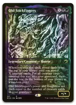 Old Stickfingers (Showcase) #321 (Foil) (NM) Midnight Hunt MID Magic MTG - Image 1