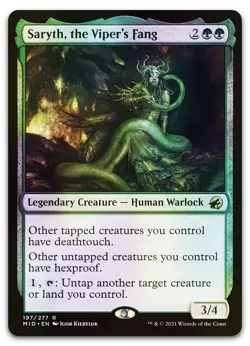 Saryth, the Viper's Fang #197 (Foil) (NM) Midnight Hunt MID Magic MTG - Image 1