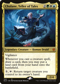 Chulane, Teller of Tales #326 (Foil) (Damaged) Throne of Eldraine ELD Magic MTG - Image 1