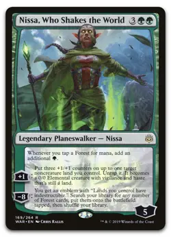 Nissa, Who Shakes the World #169 (NM) War of the Spark WAR Magic MTG - Image 1