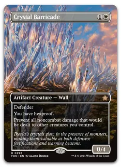 Crystal Barricade (Borderless) #296 (NM) Foundations FDN Magic MTG - Image 1