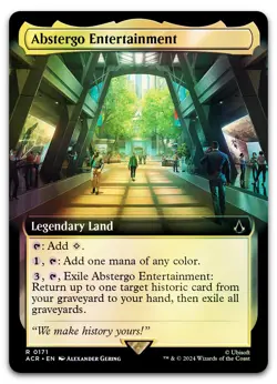 Abstergo Entertainment (Extended Art) #171 (Foil) NM Assassin's Creed Magic MTG - Image 1