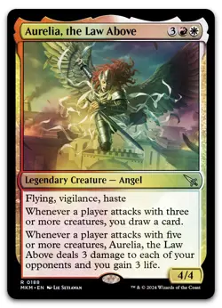 Aurelia, the Law Above #188 (Foil) (NM) Murders Karlov Manor MKM Magic MTG - Image 1
