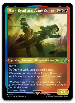 Mary Read and Anne Bonny (Foil Etched) #242 (NM) Assassin's Creed ACR Magic MTG - Image 1